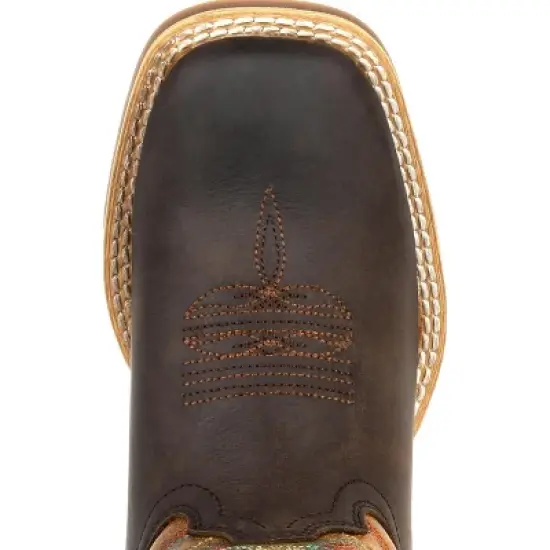 Lil' Durango Rebel Pro Kid's Burnt Orange Western Boot image {5}