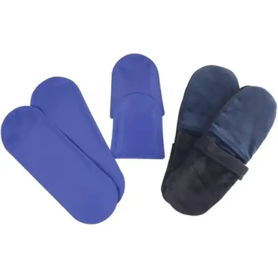 FOMI Hot Cold Therapy Gel Ice Socks | 2 Socks &ndash; Blue, Large Size image {2}