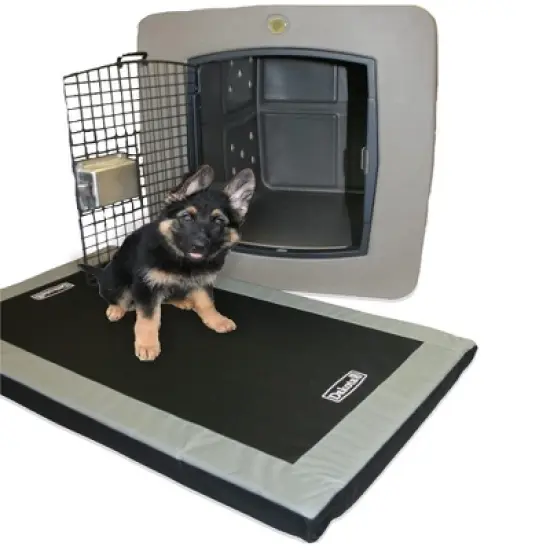 Dakota 283 Washable Portable Foam Cushioned Padded Indoor Dog Kennel Mat, Crate Cage Bed for Dogs and Pets, Black/Gray, X-Large image {3}