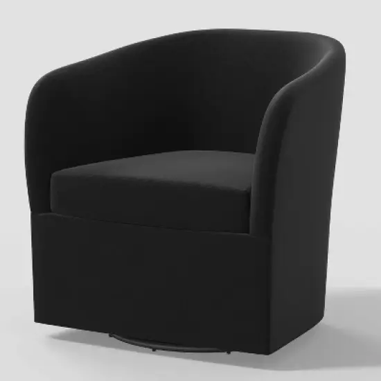 Rhea Swivel Chair in Velvet - Threshold&trade; image {5}
