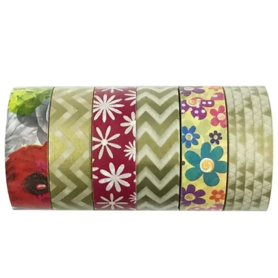 Wrapables Washi Masking Tape Collection, Premium Value Pack image {58}