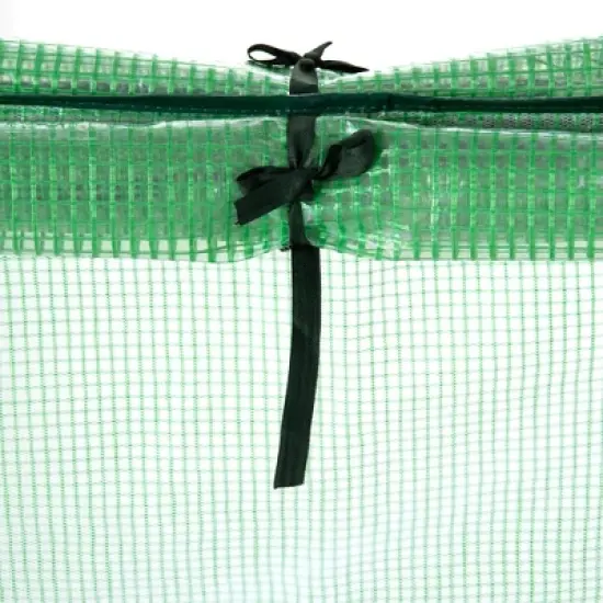 Outsunny 71" x 36" x 28" Mini Greenhouse Portable Hot House for Plants with Large Zipper Windows for Outdoor, Indoor, Garden, Green image {5}