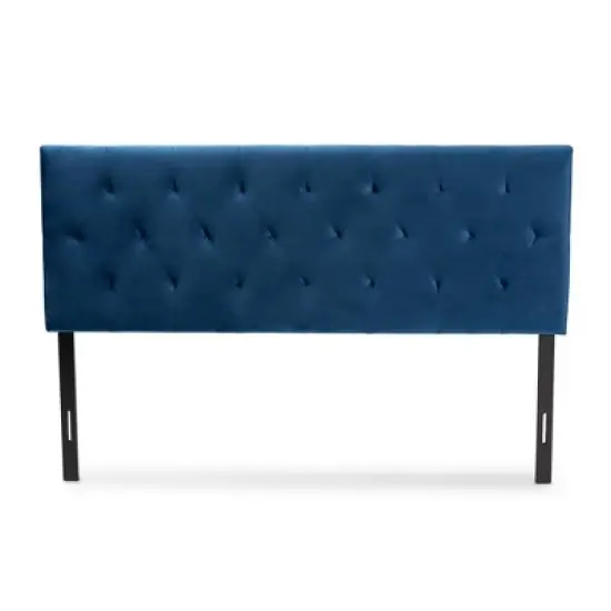 Felix Velvet Fabric Upholstered Headboard - Baxton Studio image {1}