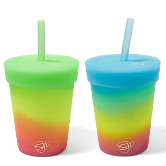 Silipint: Kids Straw Tumblers 8oz: 2 Pack image {8}