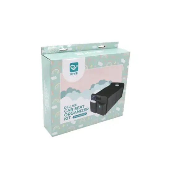 Joybi Gray and Black Deluxe Car Seat Organizer Kit, Multi-Compartment Storage Box for Vehicles image {7}