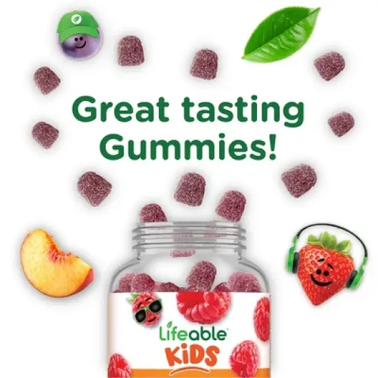 Lifeable - Sugar Free - Vitamin B12 - Kids - 90 Gummies image {6}