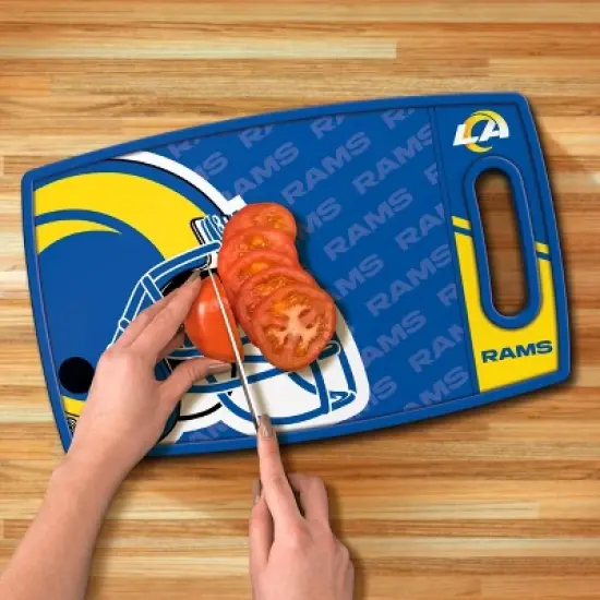 NFL Los Angeles Rams Logo Series Cutting Board image {1}