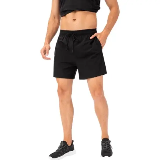 Anna-Kaci Active Men's Drawstring Waist Quick-Dry Shorts with Elastic Band and Side Pockets image {5}