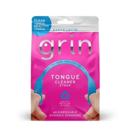 Grin Oral Care Tongue Cleaner Straps - 48ct image {8}