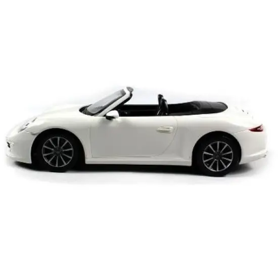 Link Ready! Set! Go! 1:12 RC Porsche 911 Carrera S White Cabriolet, Remote Control Sports Car, Working Headlights & Tail Lights R/C image {4}