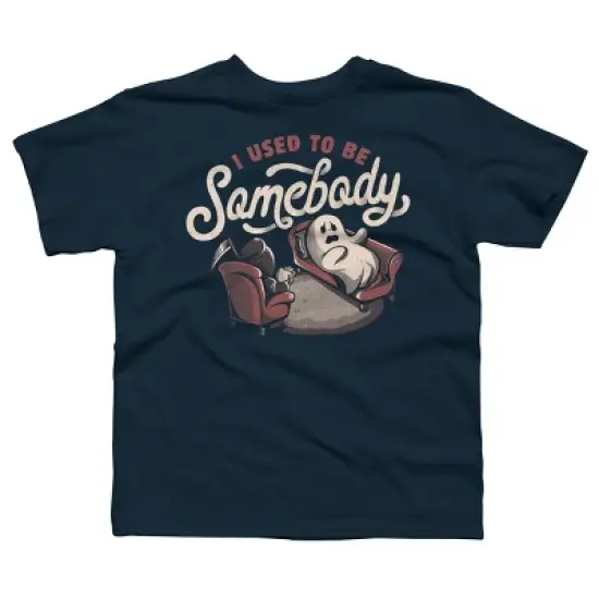 Boy's Design By Humans I Used to Be Somebody - Funny Halloween Spooky Ghost Gift By EduEly T-Shirt image {3}