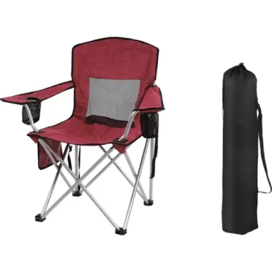 Gulches Portable Folding Camping Chair - Outdoor Chair with Armrests, Cup Holder & Carrying Bag, Ideal for Camping, Beach & More image {3}