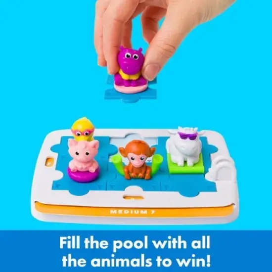 ThinkFun Friends - SplishSplash Pig's Pool Party Puzzle Game: Creative Thinking, Problem Solving, Solo Board Game image {5}