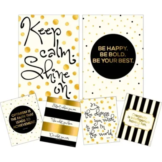Set of 6 Be Happy Be Bold Motivational Art Prints & Posters - Barker Creek: Educational Posters, Teacher Supplies, All Ages image {4}