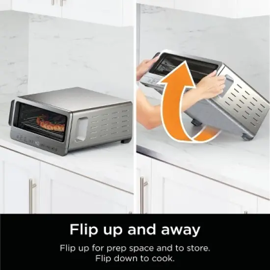 Ninja Flip Toaster Oven & Air Fryer, 8-in-1 Functionality, Flip Up & Away Capability for Storage Space SP151: Ninja Foodi, Airfryer image {1}