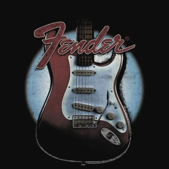 Junior's Fender Guitar Spotlight Logo Racerback Tank Top image {1}