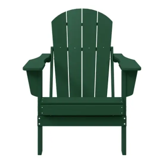 WestinTrends Malibu HDPE Outdoor Patio Folding Poly Adirondack Chair image {18}