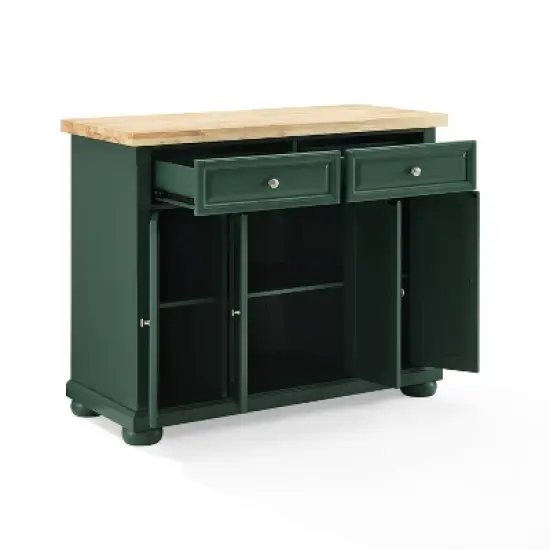Madison Kitchen Island/Cart Emerald Green - Crosley image {4}