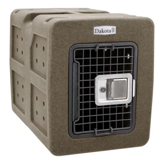 Dakota 283 G3 Ventilated Framed Pet Kennel w/Ultra-Secure Lock, Easy-Grip Handle & Keyed Paddle Latching Door for Small-Breed Dogs, Coyote Granite image {4}