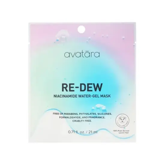 Avatara Niacinamide Water Gel Face Mask - 0.71 fl oz image {3}
