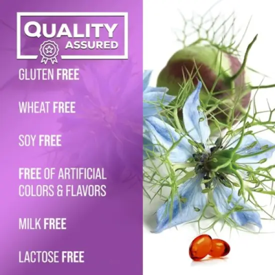 Black Seed Oil Capsules 1000mg, Skin Health & Immune 100% Blackseed Oil, Amazing Extraction Cold Pressed & Pure, 120 Softgels By Nature's Strength image {7}