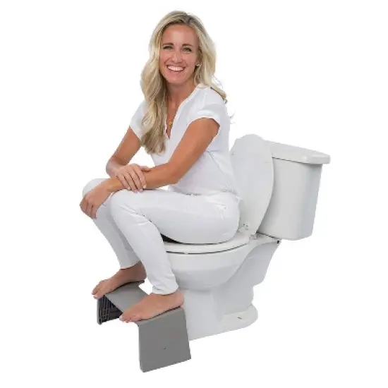 7" Porta Traveler Foldable Toilet Stool for Travel Gray - Squatty Potty image {3}