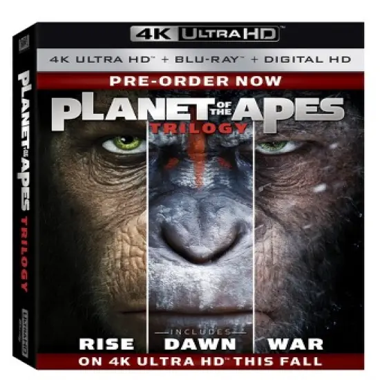 Planet Of The Apes Trilogy (4K/UHD + Blu-ray + Digital) image {1}