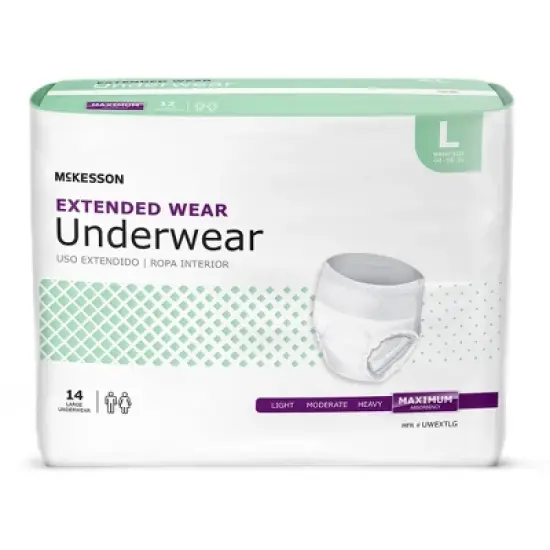 McKesson Incontinence Underwear, Maximum Absorbency, Unisex, Large image {4}