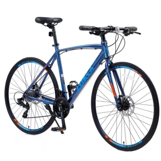 Gulches 700C Hybrid Bicycle with Disc Brakes - Blue image {9}
