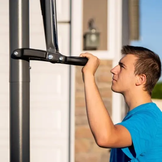 Lifetime Adjustable In Ground 54'' Basketball Hoop - White/Black image {8}