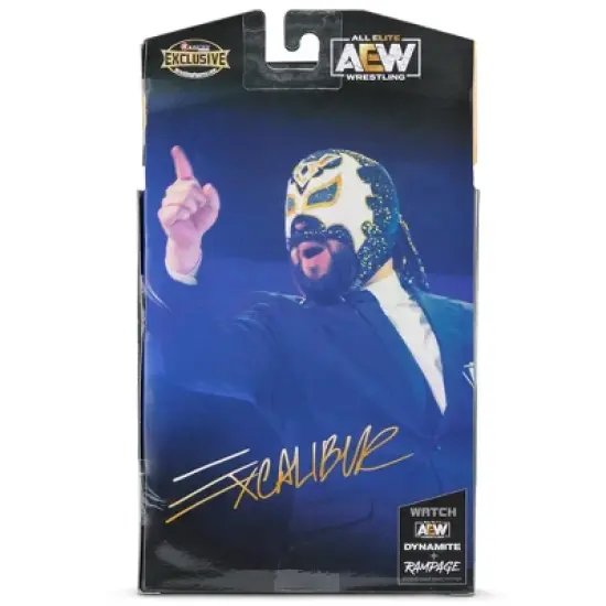 AEW Ringside Exclusive Announcer Excalibur Action Figure image {1}