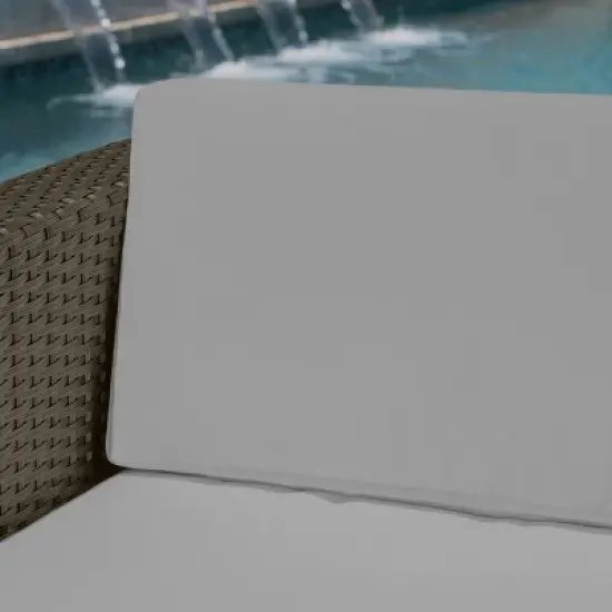 Puerta Wicker Loveseat - Brown/Gray - Christopher Knight Home image {2}