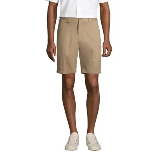 Lands' End Lands' End Men's Traditional Fit 9" No Iron Chino Shorts image {5}