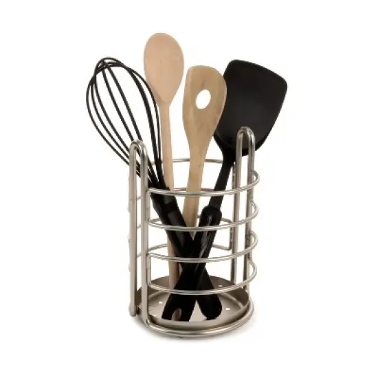 Spectrum Diversified Euro Utensil Holder Satin Nickel image {1}