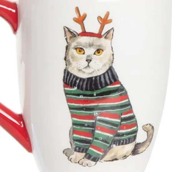 Gallerie II 16oz Cat Christmas Mug image {3}