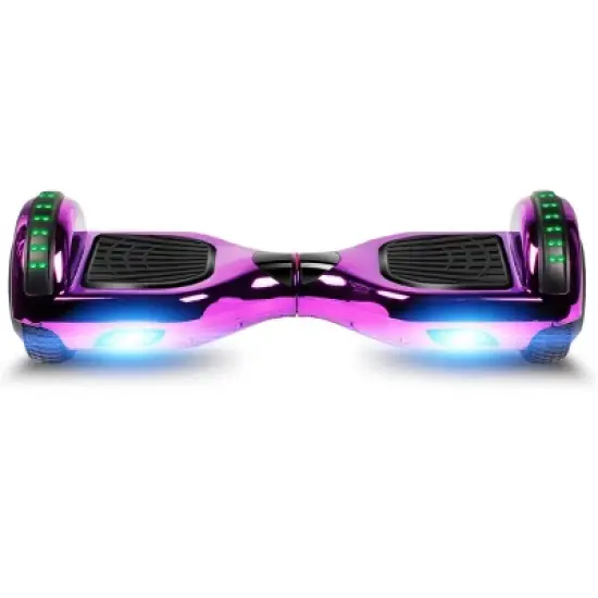 GlareWheel M3 Hoverboard LED Light Bluetooth Chrome Purple image {3}
