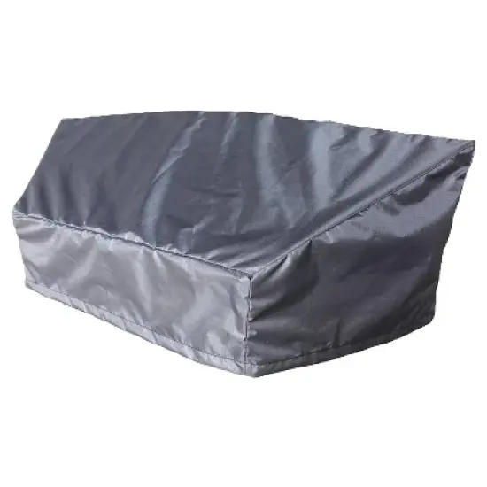 Summerset Shield Circular Wicker Sofa Cover Ultimate Protection for Your Outdoor Furniture 86"/45" x 36" x 32" Mercury image {6}