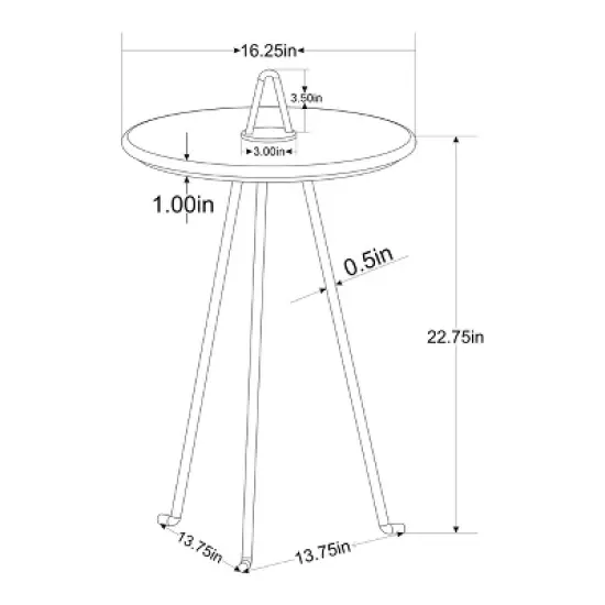 Marble Top Accent Table - Hearth & Hand&trade; with Magnolia image {5}