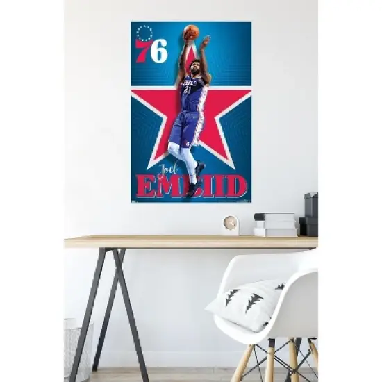 Trends International NBA Philadelphia 76ers - Joel Embiid 20 Unframed Wall Poster Prints image {5}