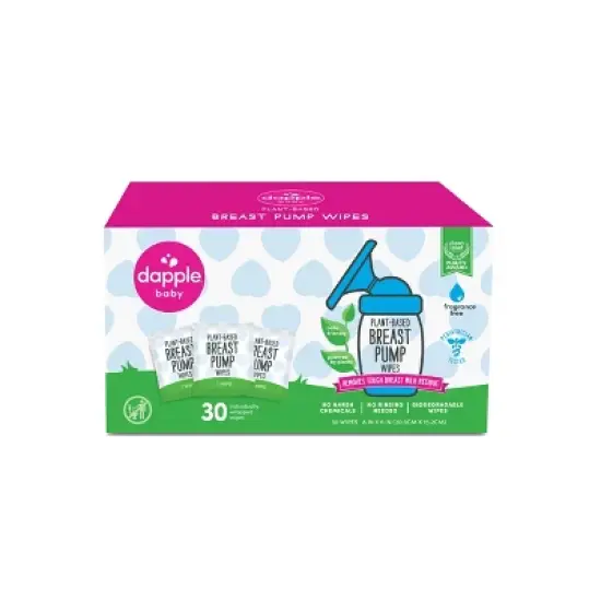 Dapple Breast Pump Cleaning Wipes - 30ct image {1}