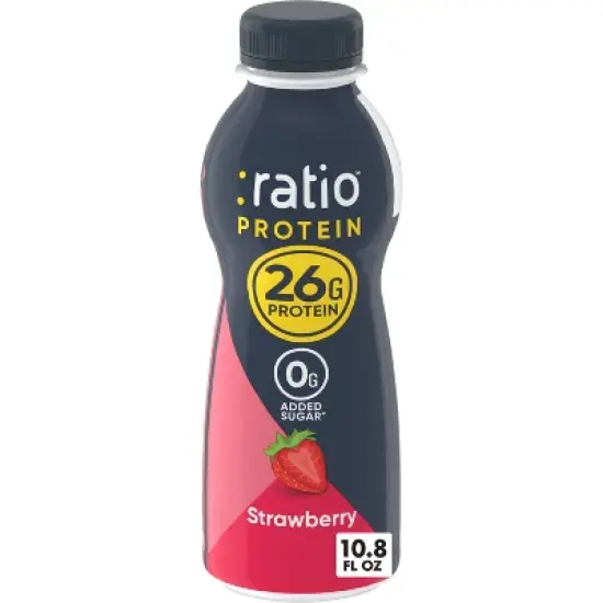 :ratio Protein Yogurt Beverage Strawberry - 26g Protein 10.8oz image {6}