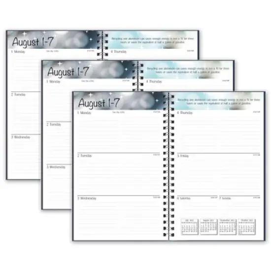 House of Doolittle Academic Weekly Assignment Book, Black, Pack of 3 image {1}