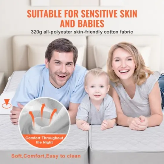 VEVOR Bed Bridge, King Bed Converter Kit, Split King Gap Filler for Adjustable Bed Mattress Connector Mattress Gap Filler image {4}