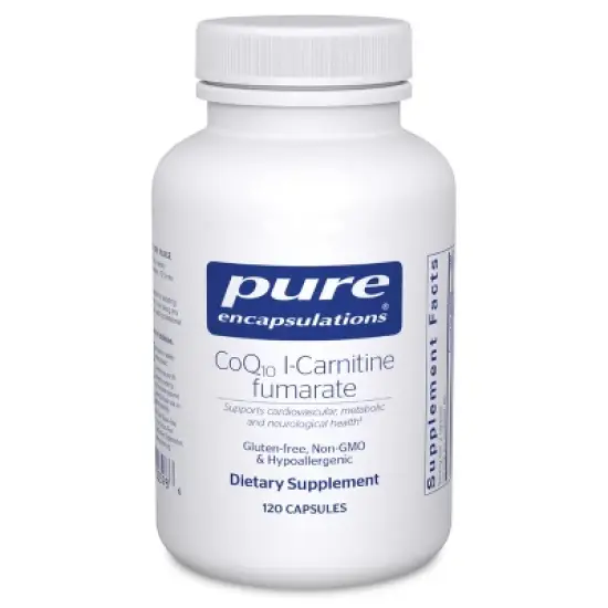 Pure Encapsulations CoQ10 l-Carnitine Fumarate - Ultra-Charged Cardiovascular Support - 120 Capsules image {9}