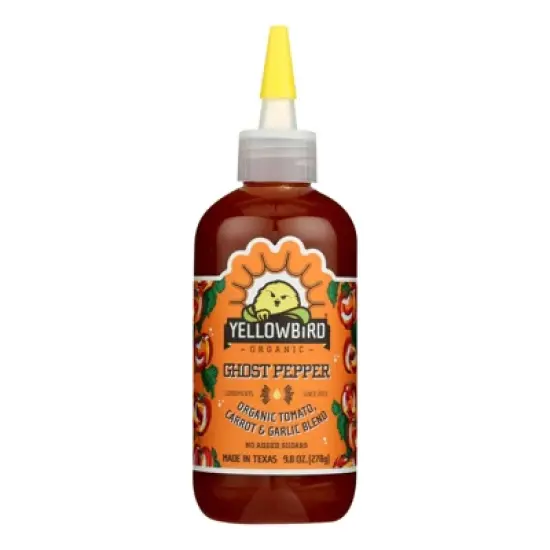 Yellowbird Organic Ghost Pepper Condiment Sauce - Case of 6/9.8 oz image {1}