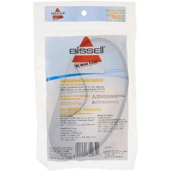 Bissell Carpet Cleaner Belts for Vacuum 7/9/10 p/n 3031120, 32074 2 pack image {1}