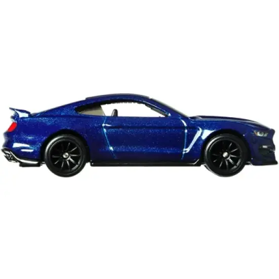Custom Mustang Blue Metallic with White Stripes "Fast & Furious" Series Diecast Model Car by Hot Wheels image {1}