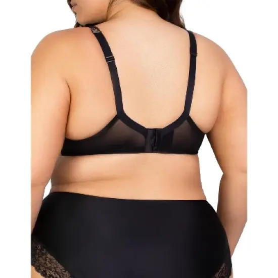 Curvy Couture Tulip Lace Push Up Bra image {7}