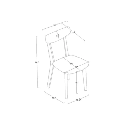 Astrid Mid-Century Dining Chairs - Threshold&trade; image {8}