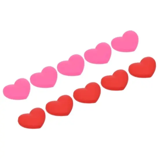 Unique Bargains Silicone Heart-shaped Shock Absorber Tennis Durable Tennis Vibration Dampener 10 Pcs image {5}